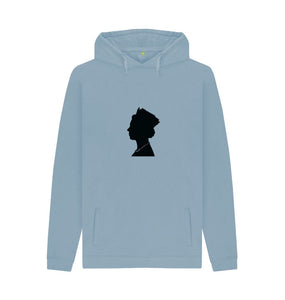 Stone Blue Men's Queen silhouette Hoodie