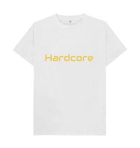 White Unisex Hardcore T-shirt