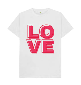 White Big Red Love T-shirt (for me