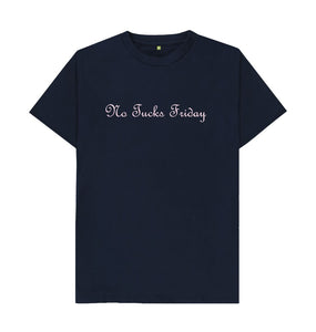 Navy Blue Unisex No Fucks Friday T-shirt
