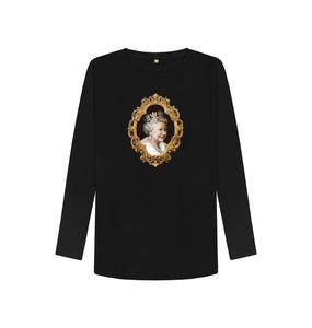 Black Queen Elizabeth Long Sleeved women's T-shirt