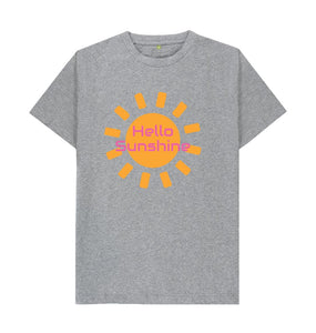 Athletic Grey Unisex Hello Sunshine T-shirt