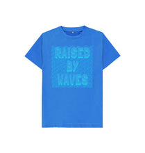 Bright Blue Kids Raised by Waves T-shirt