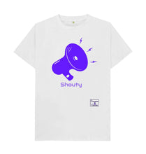 White Womenswear Purple Shouty T-shirt