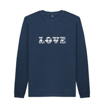 Navy Blue Love Sweatshirt (mansize)