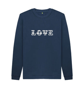Navy Blue Love Sweatshirt (mansize)