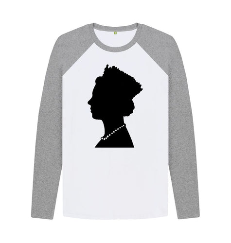 Athletic Grey-White Queen Long Sleeve Basketball Top