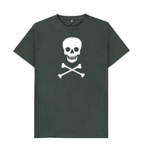 Dark Grey Unisex Pirate (Skull & Crossbones) T-shirt