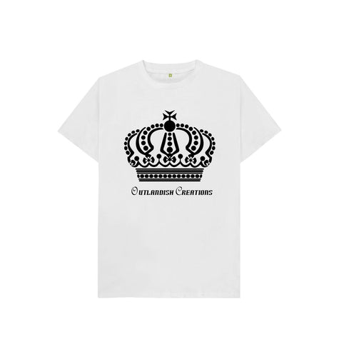White Kids Pearly Crown T-shirt