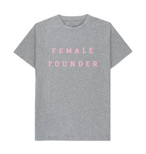 Athletic Grey Female Founder Crew Neck T-shirt