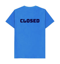 Bright Blue Open Closed T-shirt