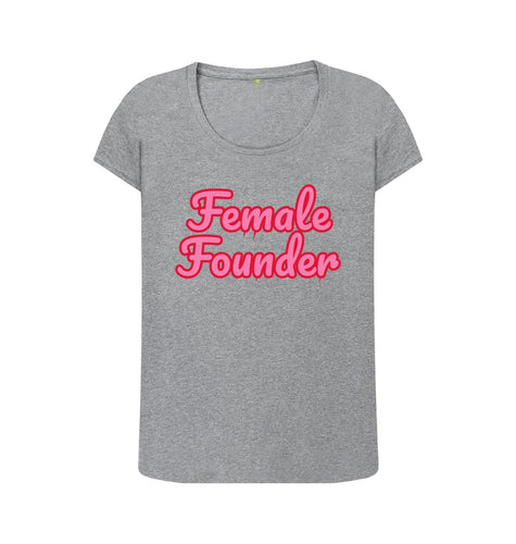 Athletic Grey Female Founder T-shirt