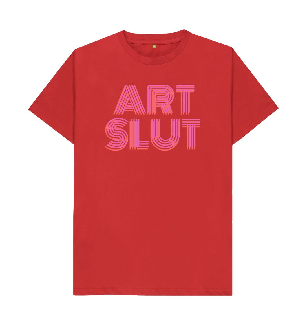 Red Adult Art Slut T-shirt
