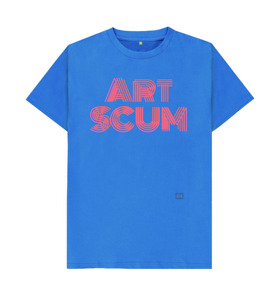 Bright Blue Adult Art Scum T-shirt