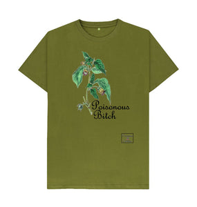 Moss Green Womenswear Poisonous Bitch T-shirt