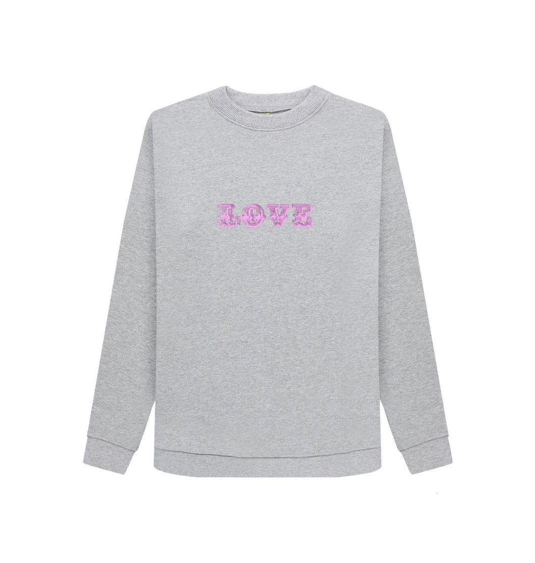 Light Heather Love Sweatshirt (light coloured)