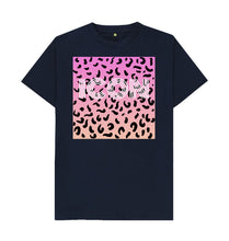 Navy Blue Icon Leopard print T-shirt