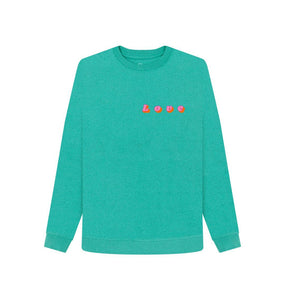 Seagrass Green Love Logo Sweatshirt