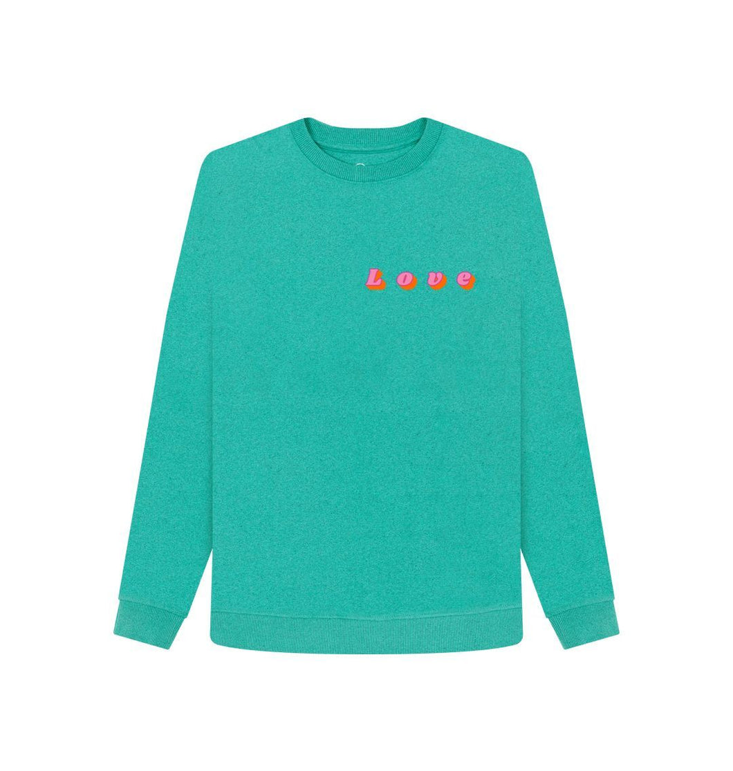 Seagrass Green Love Logo Sweatshirt