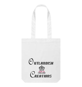 White Outlandish Creations Tote Bag