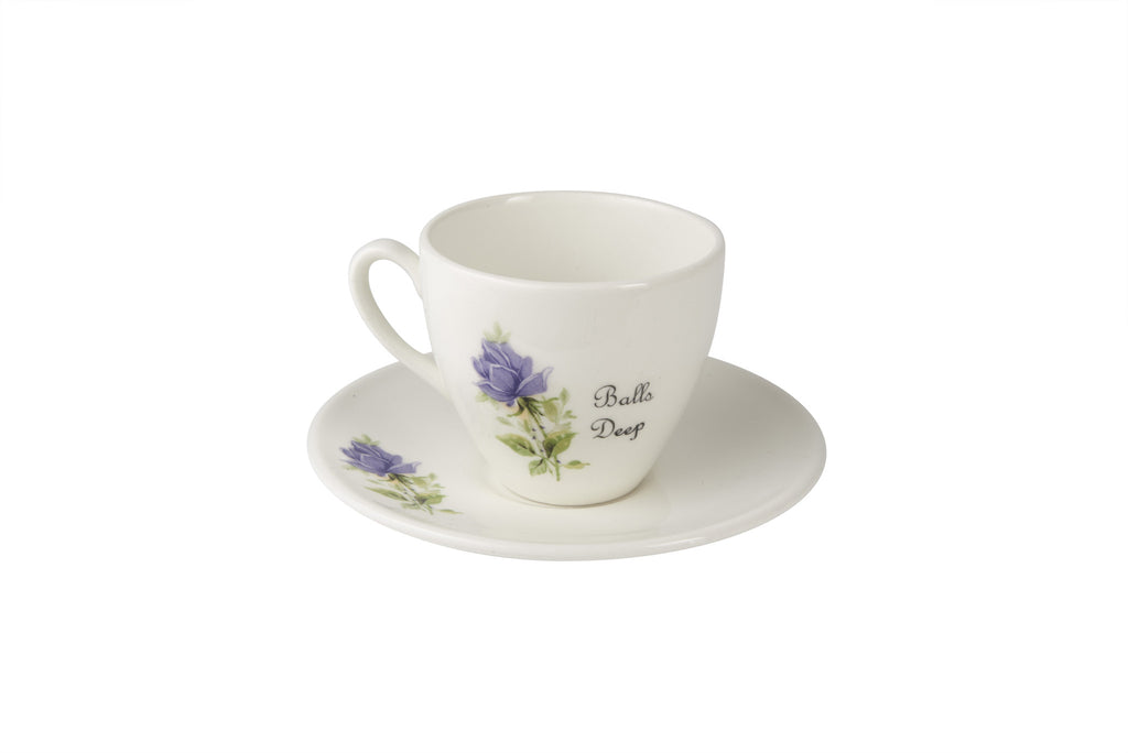 Balls Deep Tea Cup & Saucer – Outlandish Creations