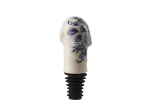 Blue Delft Cock Bottle Stopper