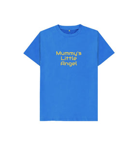 Bright Blue Kid's Mummy's Little Angel T-shirt