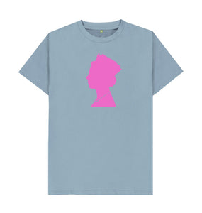 Stone Blue Unisex Pink Queen T-shirt