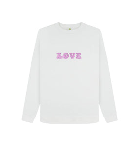 White Love Sweatshirt (light coloured)