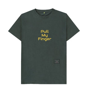 Dark Grey Unisex Pull my Finger T-shirt