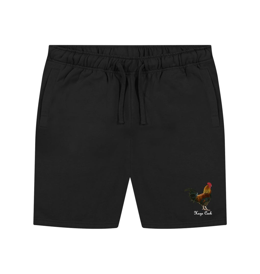 Black Huge Cock Drawstring Shorts (unbranded)
