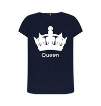 Navy Blue Womenswear White Queen T-shirt