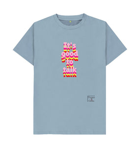 Stone Blue It's good to talk men's t-shirt