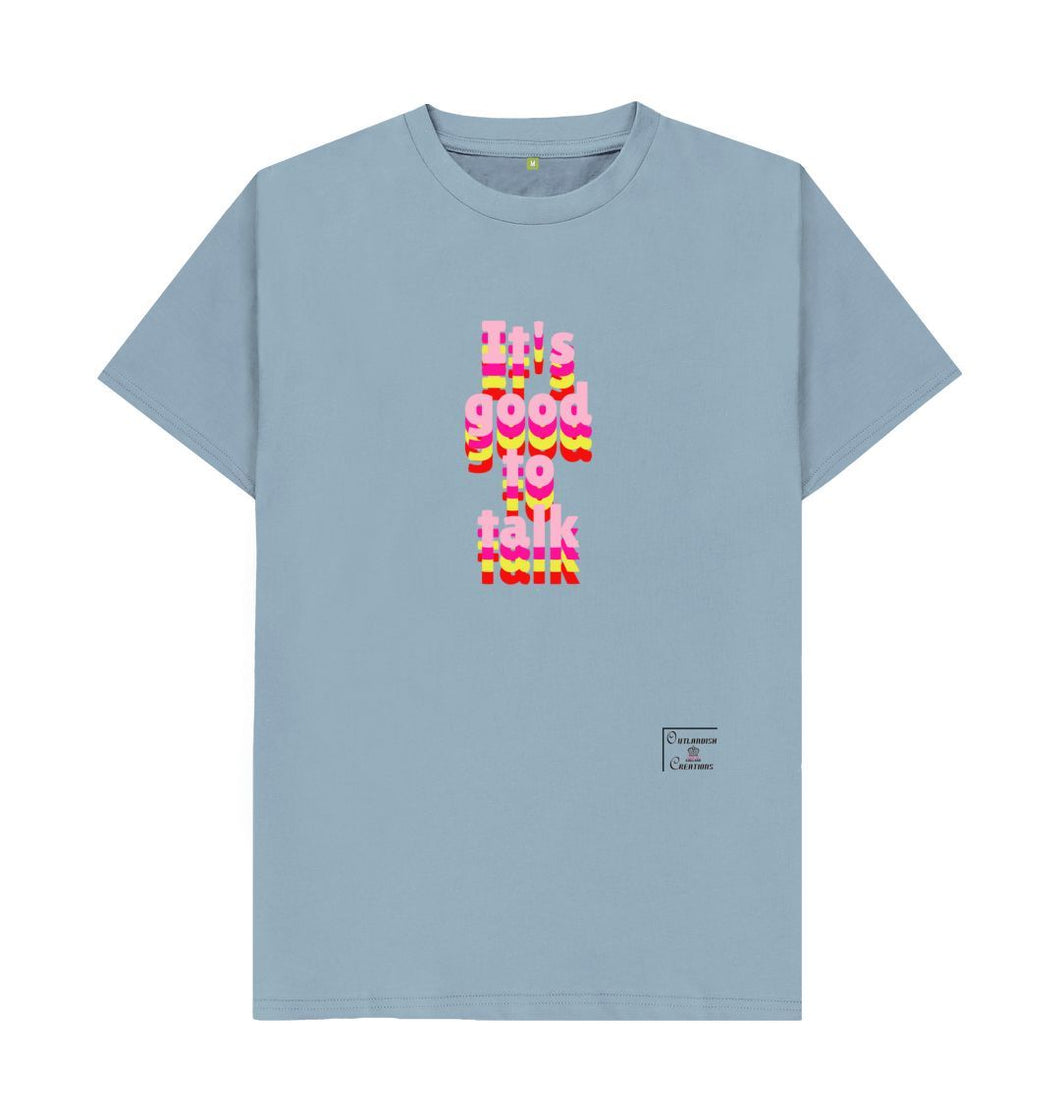 Stone Blue It's good to talk men's t-shirt