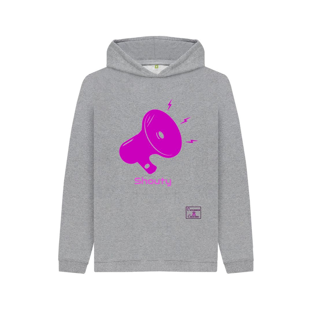 Athletic Grey Kids Shouty Hoodie