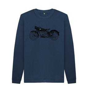 Navy Blue Biker Sweatshirt