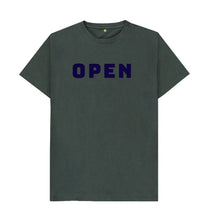 Dark Grey Open Closed T-shirt
