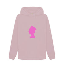 Mauve Women's Queen Elizabeth II pink silhouette hoodie
