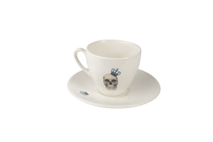 Skull & Crown Tea Cup & Saucer