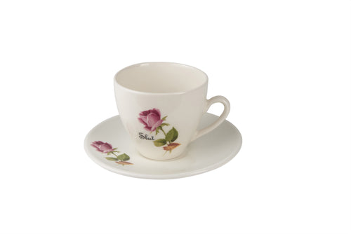 Slut Tea Cup & Saucer