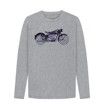 Athletic Grey Long Sleeve Biker T-shirt