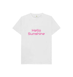 White Kids Hello Sunshine T-shirt