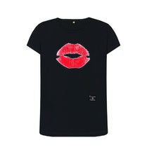 Black Womenswear Outlandish Creations' Lips T-shirt
