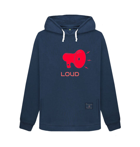 Navy Blue Womenswear Loud Hoodie