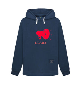 Navy Blue Womenswear Loud Hoodie