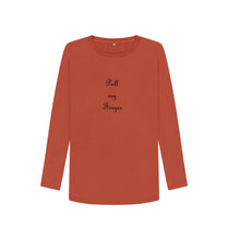 Rust Pull my Finger Long-Sleeve T-shirt 2