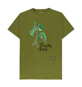 Moss Green Womenswear Deadly Bitch T-Shirt