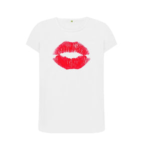White Lips Crew Neck T-shirt