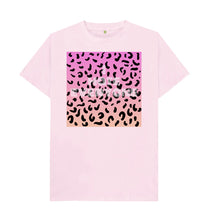 Pink I hate everyone leopard print T-shirt