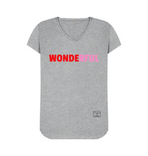 Athletic Grey WONDERFUL v-neck T-shirt